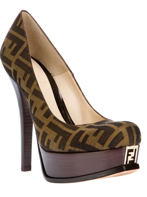 designer Fendi platform shoes